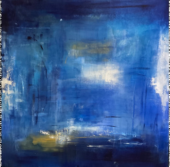 Œuvre contemporaine nommée « Brume bleue », Réalisée par BARTH MROZ