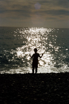 Œuvre contemporaine nommée « La mer et l'enfant », Réalisée par DANIEL HUGUES