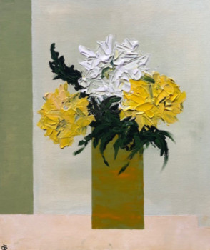 Œuvre contemporaine nommée « Vibrant Flowers », Réalisée par CB