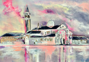 Œuvre contemporaine nommée « Venise », Réalisée par POSTEC NICOLAS