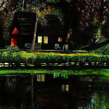 Œuvre contemporaine nommée « petite maison dans les bois », Réalisée par CLOTILDE NADEL