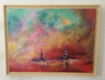 Œuvre contemporaine nommée « Abstraction colorée », Réalisée par PATRICIA DELEY