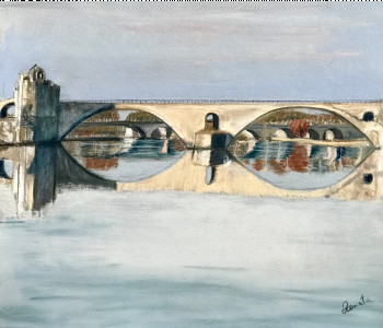 Œuvre contemporaine nommée « « Sous le pont » », Réalisée par RENATA LAYTOU-BRANKA