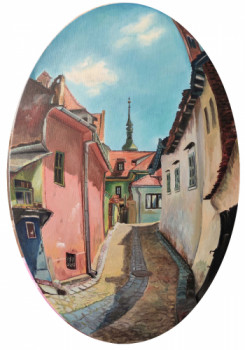 Œuvre contemporaine nommée « Sighisoara », Réalisée par ADINA LOHMULLER