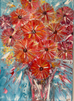 Œuvre contemporaine nommée « Bouquet d’artifice », Réalisée par ELEOMI LIE