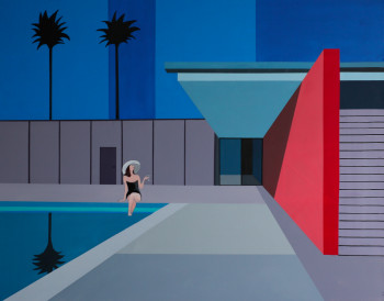 Œuvre contemporaine nommée « La Dame au chapeau blanc », Réalisée par PADDY