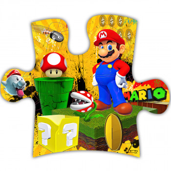 Œuvre contemporaine nommée « Puzzle Mario 2023 », Réalisée par LASCAZ