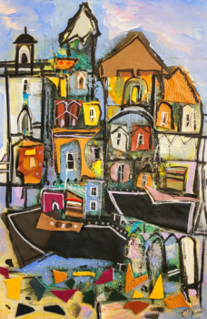 Œuvre contemporaine nommée « Avant-plan maritime », Réalisée par MURIEL CAYET