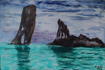 Œuvre contemporaine nommée « Mer. La Crimée attend sa libération. », Réalisée par KOZAR