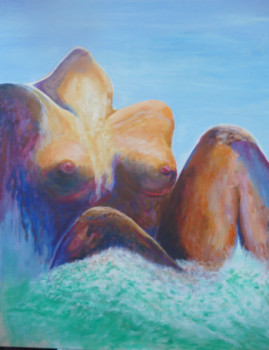 Œuvre contemporaine nommée « Soleil et Mer », Réalisée par JEAN-CLAUDE HOSXE-VAILLANT