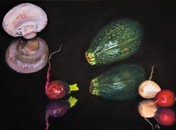 Œuvre contemporaine nommée « Légumes 4 », Réalisée par FRANCIS RIANCHO