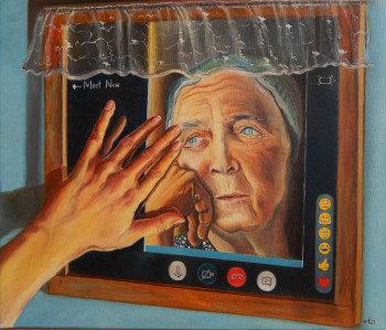 Œuvre contemporaine nommée « Si seulement tu étais là », Réalisée par DIDUTA