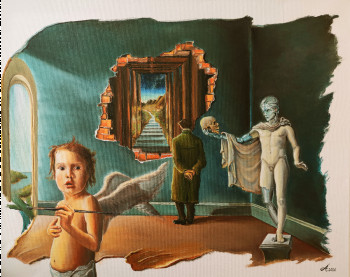 Œuvre contemporaine nommée « Juste une illusion », Réalisée par ADINA LOHMULLER