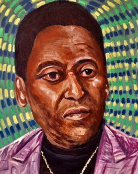 Œuvre contemporaine nommée « Le roi Pelé », Réalisée par GRéVé