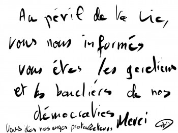 Œuvre contemporaine nommée « Journaliste », Réalisée par NICOLAS D