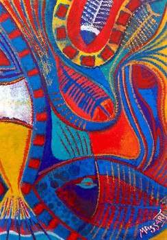 Œuvre contemporaine nommée « Technique mixte 430 », Réalisée par MASS'ART