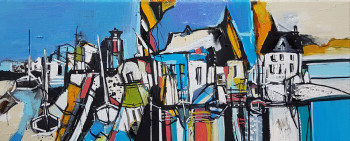 Œuvre contemporaine nommée « Paysage en étendards », Réalisée par MURIEL CAYET
