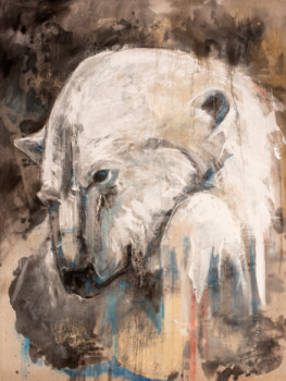 Œuvre contemporaine nommée « Gros ours », Réalisée par ėCLABOUSSEUR D'ART