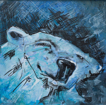 Œuvre contemporaine nommée « Tte ours graff », Réalisée par ėCLABOUSSEUR D'ART