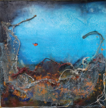 Œuvre contemporaine nommée « Filet & surpêche », Réalisée par ANDY BLEU