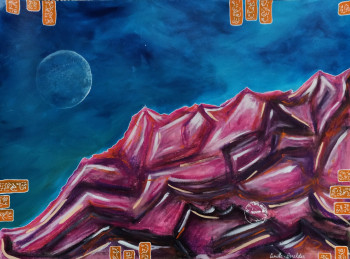 Œuvre contemporaine nommée « Montagne Sainte Victoire, ou Paul, mon étoile du berger », Réalisée par CAMILLE GERALDES