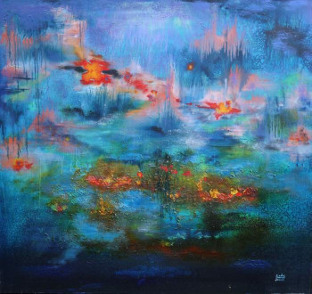 Œuvre contemporaine nommée « La mer ET... rosée », Réalisée par ANDY BLEU