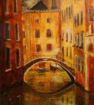 Œuvre contemporaine nommée « Venezia », Réalisée par OLEKSANDRA HORSCROFT