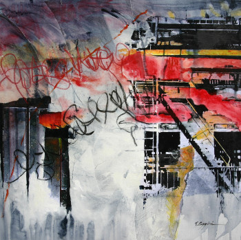 Œuvre contemporaine nommée « NY-Mémoires urbaines III », Réalisée par TANIA CAGGINI