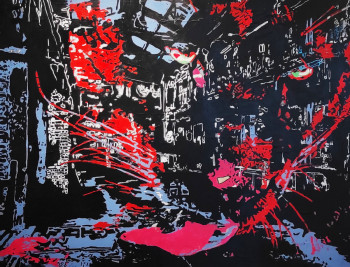 Œuvre contemporaine nommée « LOVE », Réalisée par ELDJUNE