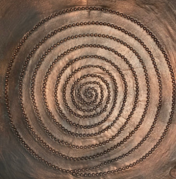 Œuvre contemporaine nommée « SPIRALE 5/10 - Édition Cuivre », Réalisée par KHéLèNE