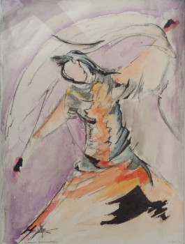 Œuvre contemporaine nommée « danseuse », Réalisée par JEAN MARIE SCHROETTER