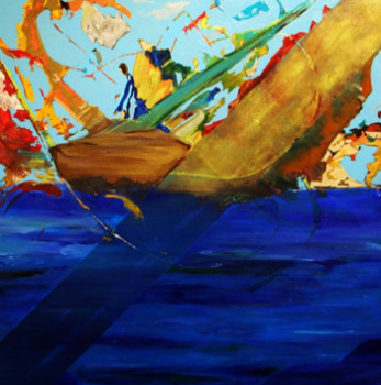 Œuvre contemporaine nommée « La barque », Réalisée par ELISAME