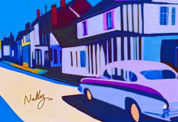 Œuvre contemporaine nommée « Road at dusk », Réalisée par NATHZ