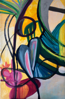 Œuvre contemporaine nommée « Technique mixte 5139 », Réalisée par LéONIE