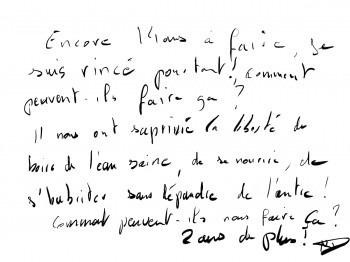 Œuvre contemporaine nommée « Retraite », Réalisée par NICOLAS D