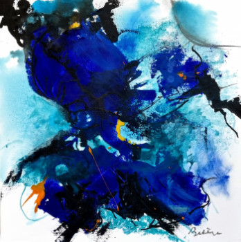 Œuvre contemporaine nommée « Deep blue night », Réalisée par PATRICK BRIERE