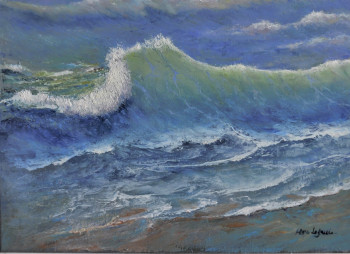 Œuvre contemporaine nommée « la vague », Réalisée par MARC LEJEUNE