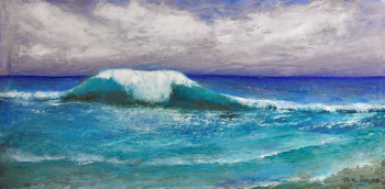 Œuvre contemporaine nommée « vague géante », Réalisée par MARC LEJEUNE