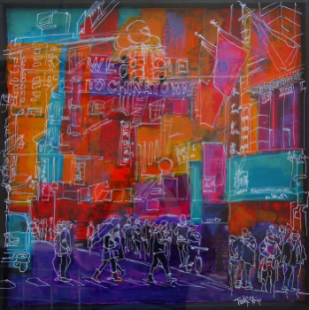 Œuvre contemporaine nommée « Welcome to Chinatown », Réalisée par FRéDéRIC HAIRE