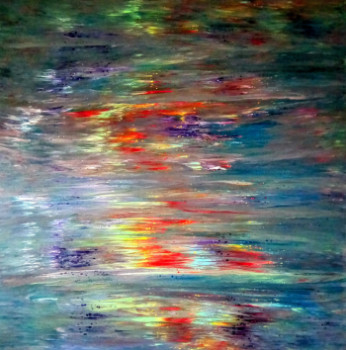 Œuvre contemporaine nommée « Le reflet de l'eau », Réalisée par DUBOIS ROBIN ALIAS LE CHAT