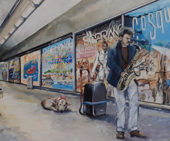 Œuvre contemporaine nommée « Marseille underground », Réalisée par FRANCIS STANZIONE