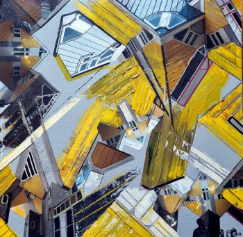 Œuvre contemporaine nommée « Rotterdam Cube House », Réalisée par CéCILE GONNE-VICTORIA