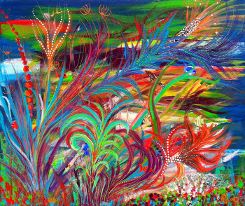 Œuvre contemporaine nommée « Fond marin », Réalisée par NANOUG