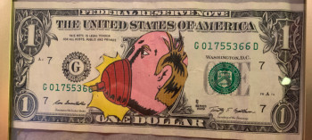 Œuvre contemporaine nommée « one dollar », Réalisée par NDFR