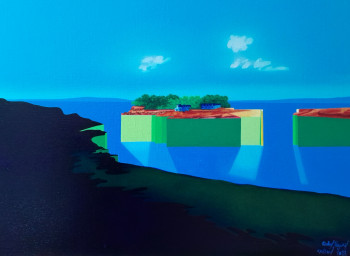 Œuvre contemporaine nommée « Île Tristan », Réalisée par PEZERILPEINTRE