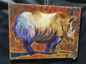 Œuvre contemporaine nommée « Rhino color », Réalisée par KATH