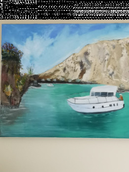 Œuvre contemporaine nommée « Ballade en bateau », Réalisée par MARCO