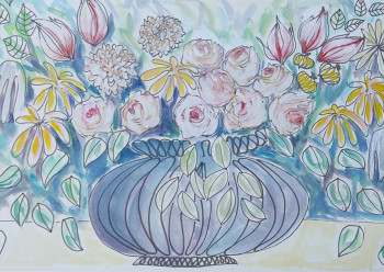 Œuvre contemporaine nommée « Bouquet de printemps », Réalisée par GARDIN