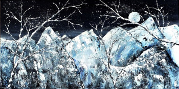 Œuvre contemporaine nommée « Nuit d'hiver », Réalisée par ANNE ROBIN