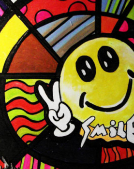 Œuvre contemporaine nommée « SMILEBOSS », Réalisée par BOSS ARTS115 ©